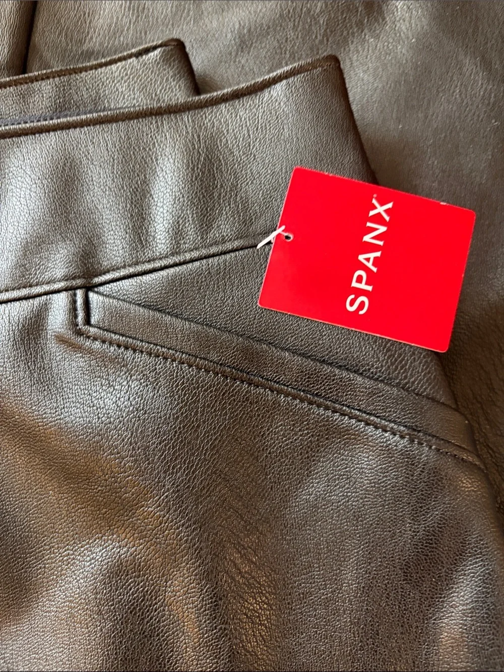 NWT Spanx Leather-Like Flare Pant